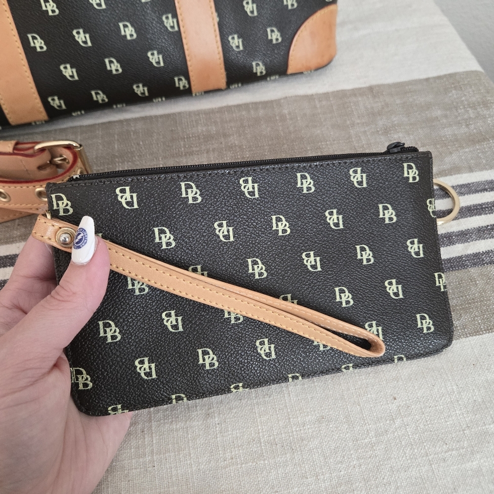 Dooney & Bourke Dark Brown and Tan Satchel, 4 Piece Set! - Picture 8 of 16